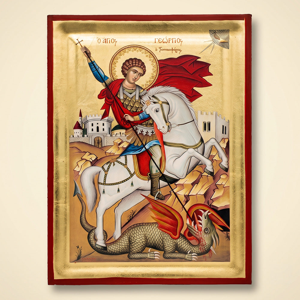Icoană bizantină Sfântul Gheorghe, Purtătorul de Biruință 1