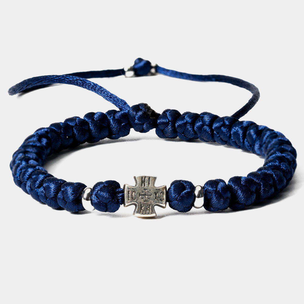 ICXC NIKA Blue Cross Bracelet