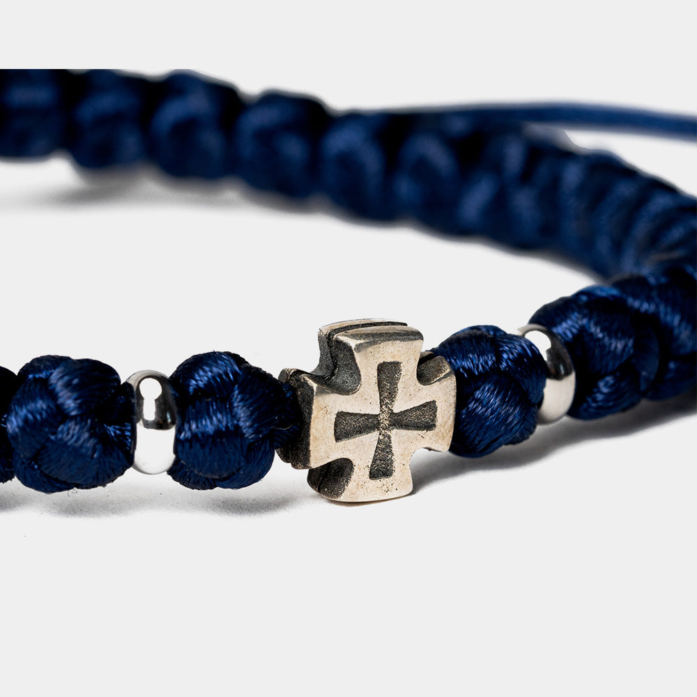 ICXC NIKA Blue Cross Bracelet