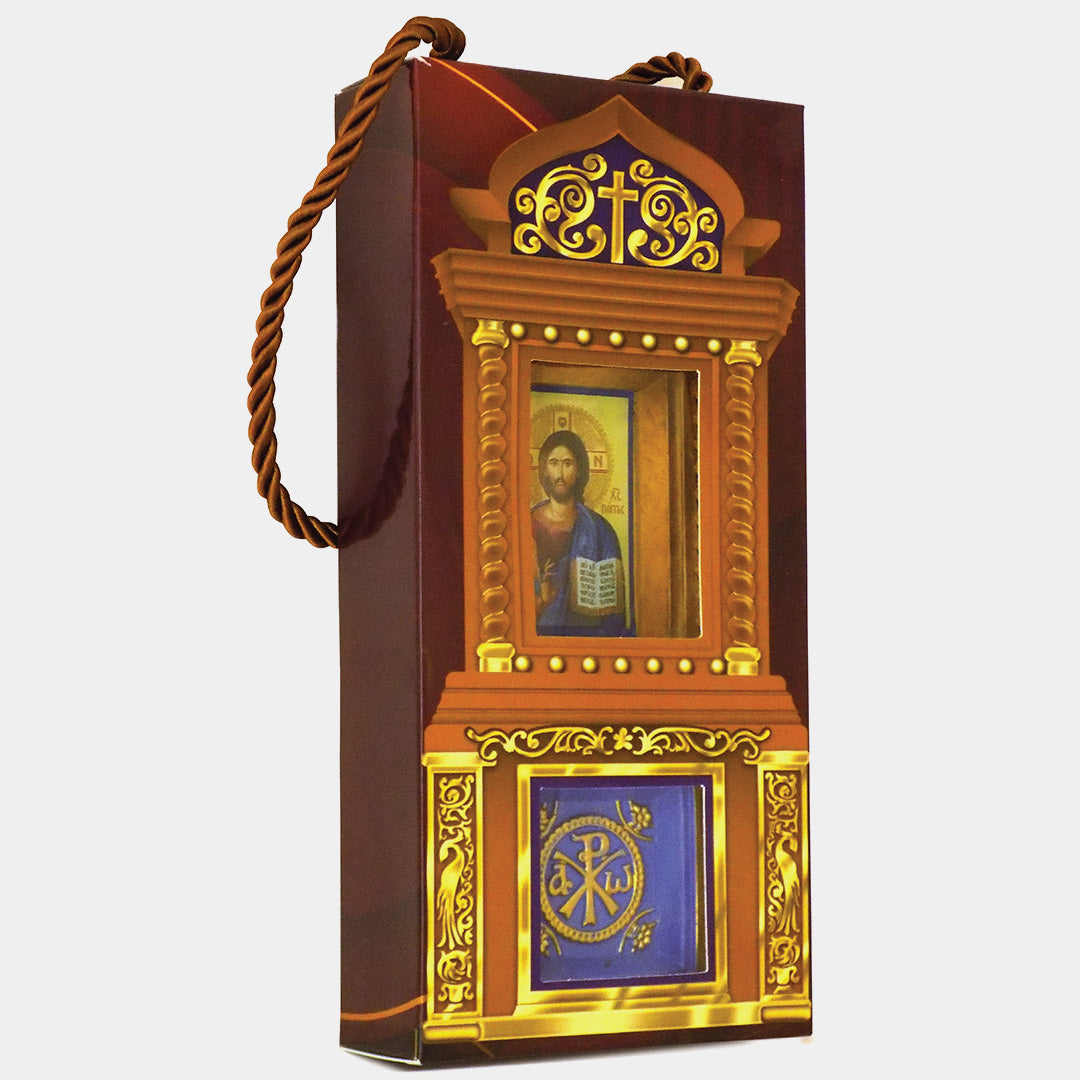 Iconostas Ceramic pentru Masă sau Perete – Iisus Hristos Pantocrator (19 cm) – imagine 2 – YPOMONI