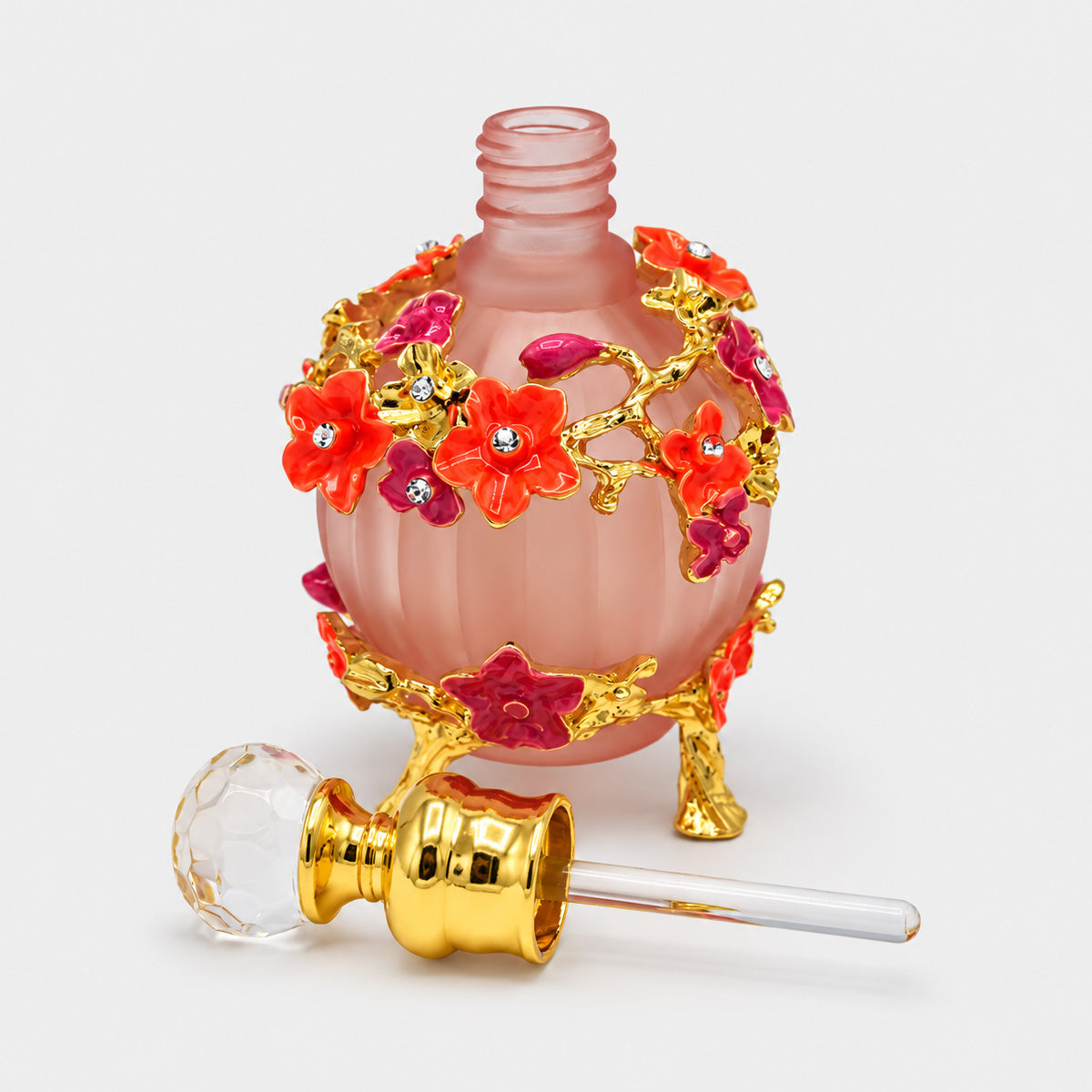 Sticluță decorativă pentru mir sau parfum – Roz