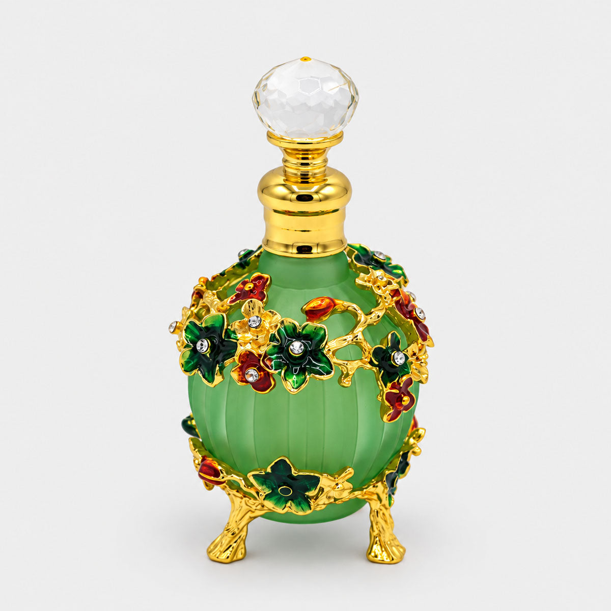 Sticluță decorativă pentru mir sau parfum – Verde