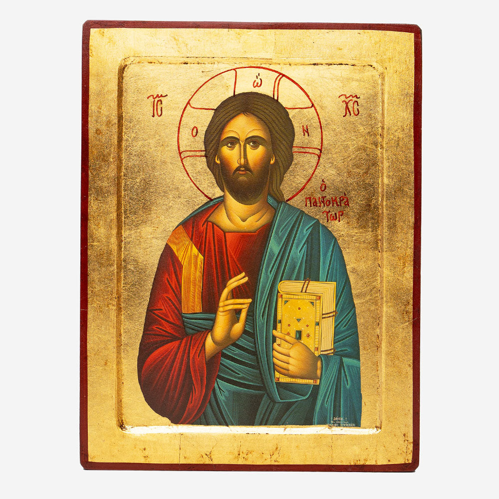 Icoană Bizantină „Iisus Hristos Pantocrator"