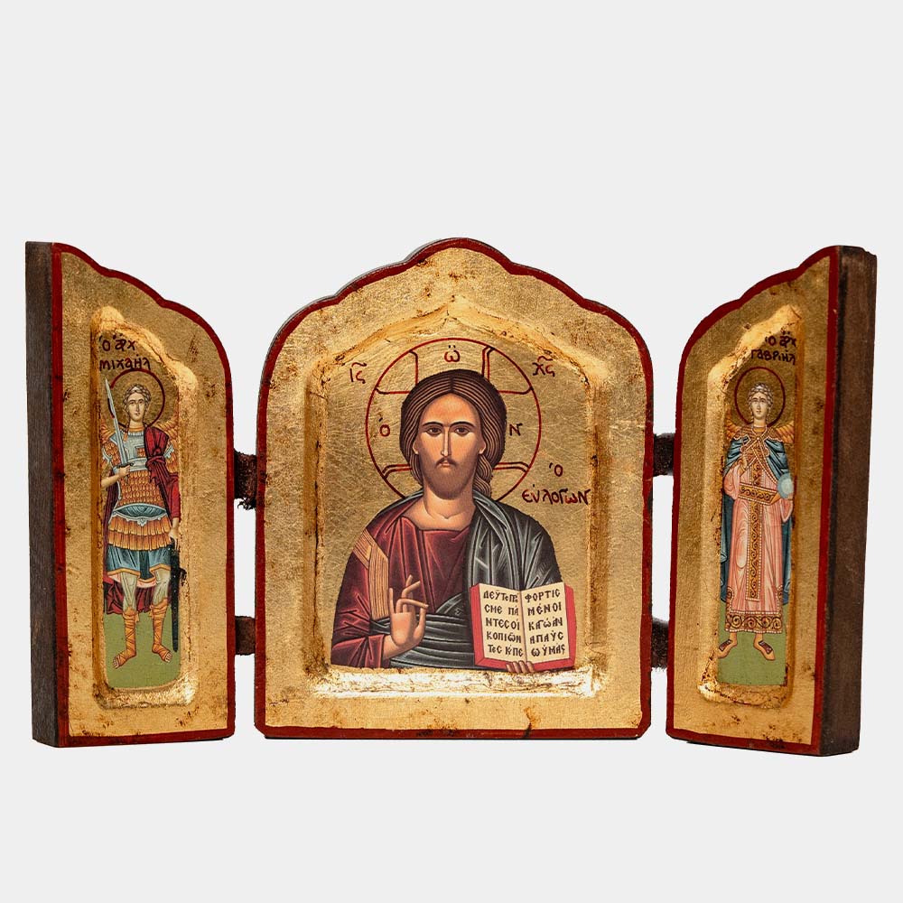 Icoană Triptic Pantocrator