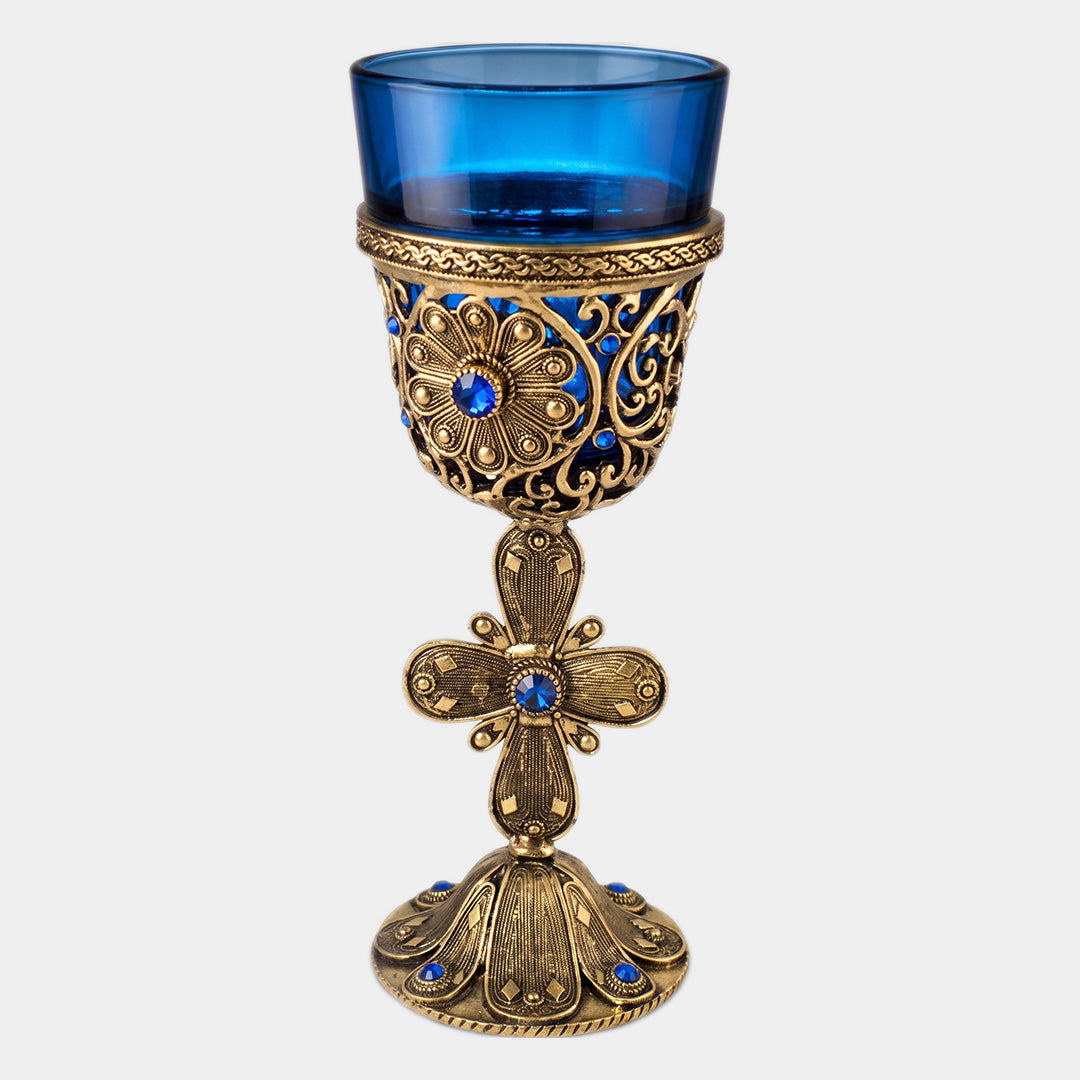 Candelă cu mărgele decorative – 18 cm