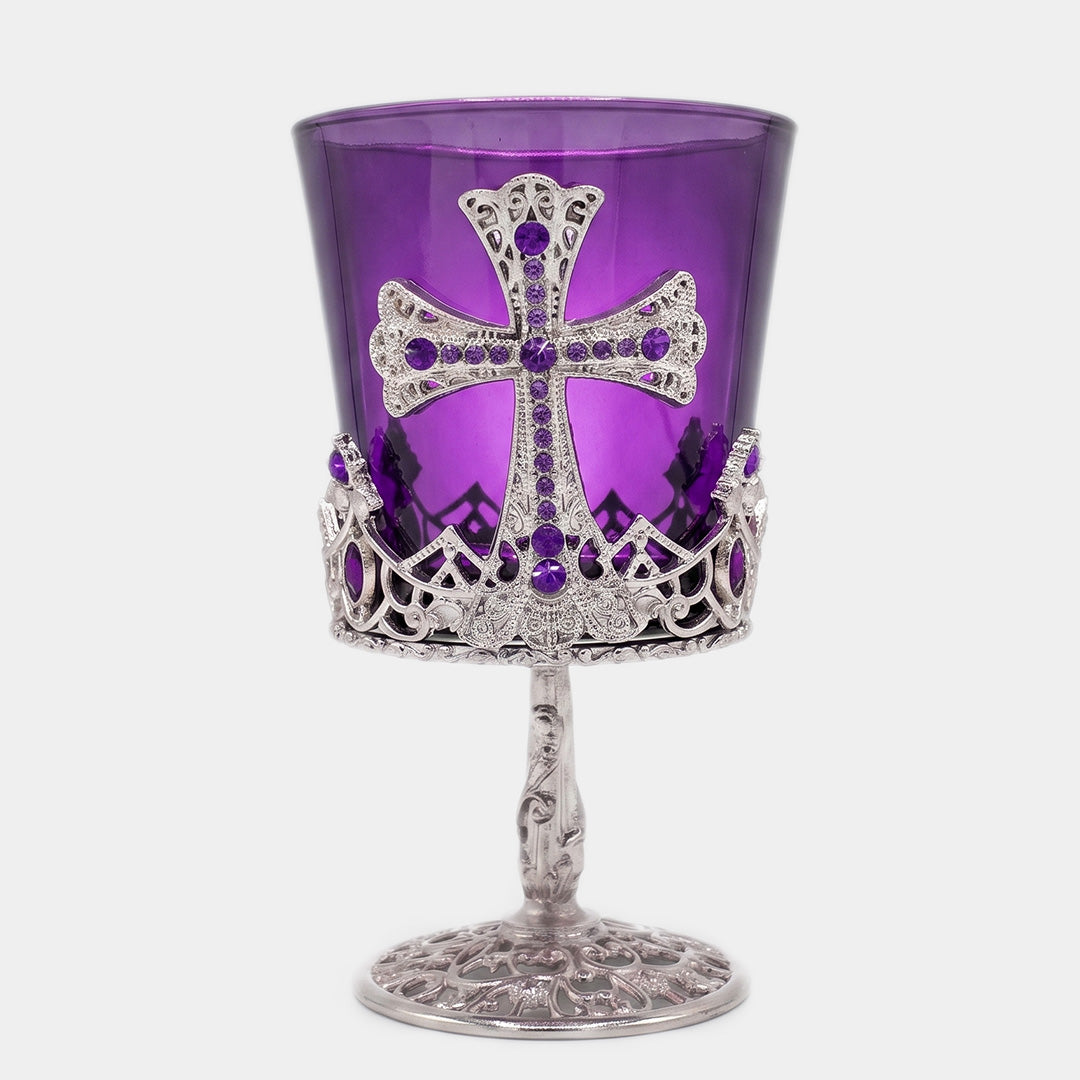 Candelă decorativă cu pahar din sticlă
