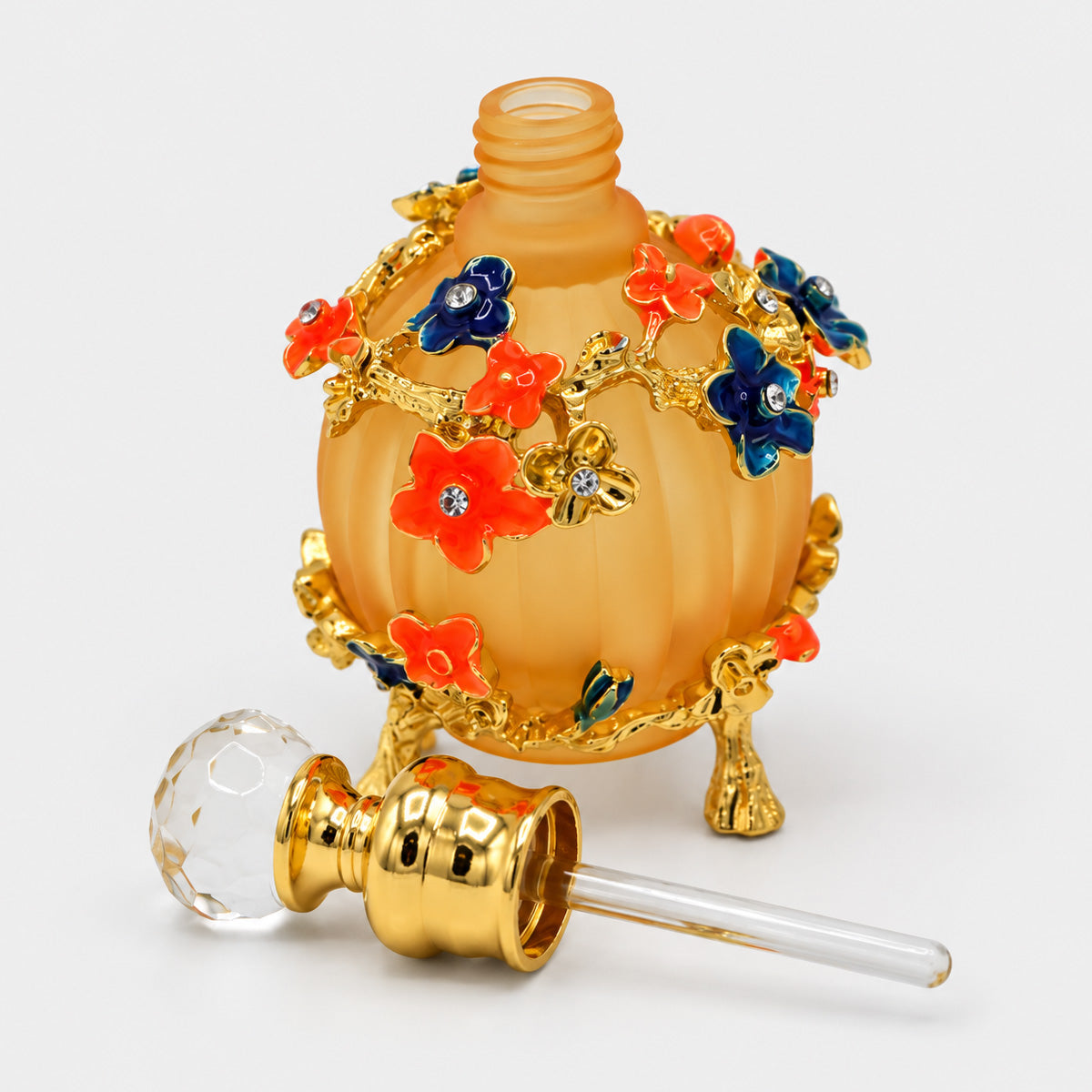 Sticluță decorativă pentru mir sau parfum – Chihlimbar